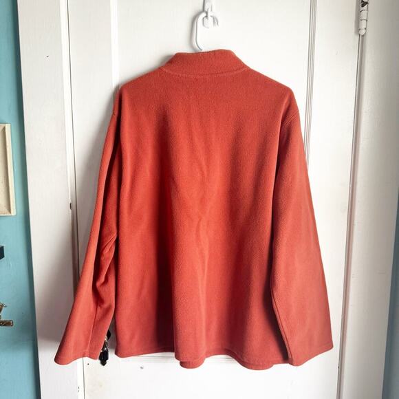 Disney Store Snow White Grumpy Orange Rust Quarter Zip Fleece Pull Over Size L - Picture 9 of 11